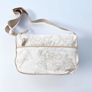 Alviero Martini 1A Classe White Geo Shoulder Bag